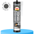 Pattex Silicona Barbacoas y Chimeneas, Para Interior y Exterior, Adherencia Excelente, Larga Duración, Color Gris, 500g