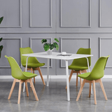 1/2/4/6 Unidad Sillas para Comedor, Sillas para Cocina con Asiento Blando, Tapizado y Patas Resistentes de Madera de Haya, Sillas Nórdicas