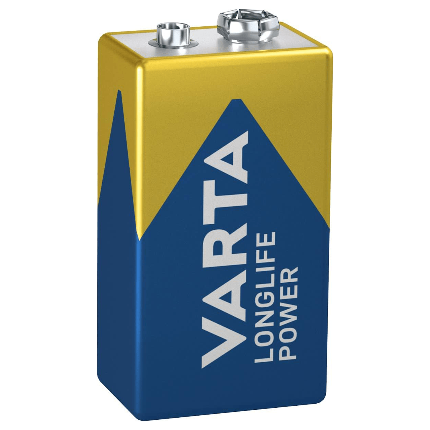 Pilas 9V Alcalinas, Pilas 9v Cuadradas de Alto Rendimiento, VARTA Longlife Power, Ultra Larga Duración, Energía Continua, Ideal para Detectores de Humo, Micrófonos Inalámbricos, Pedales de Guitarra, Multímetros, Electrodomésticos