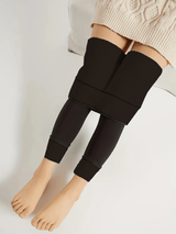 Leggins Térmicos Mujer con Forro de Felpa, Elásticos, Calientes y Acogedores