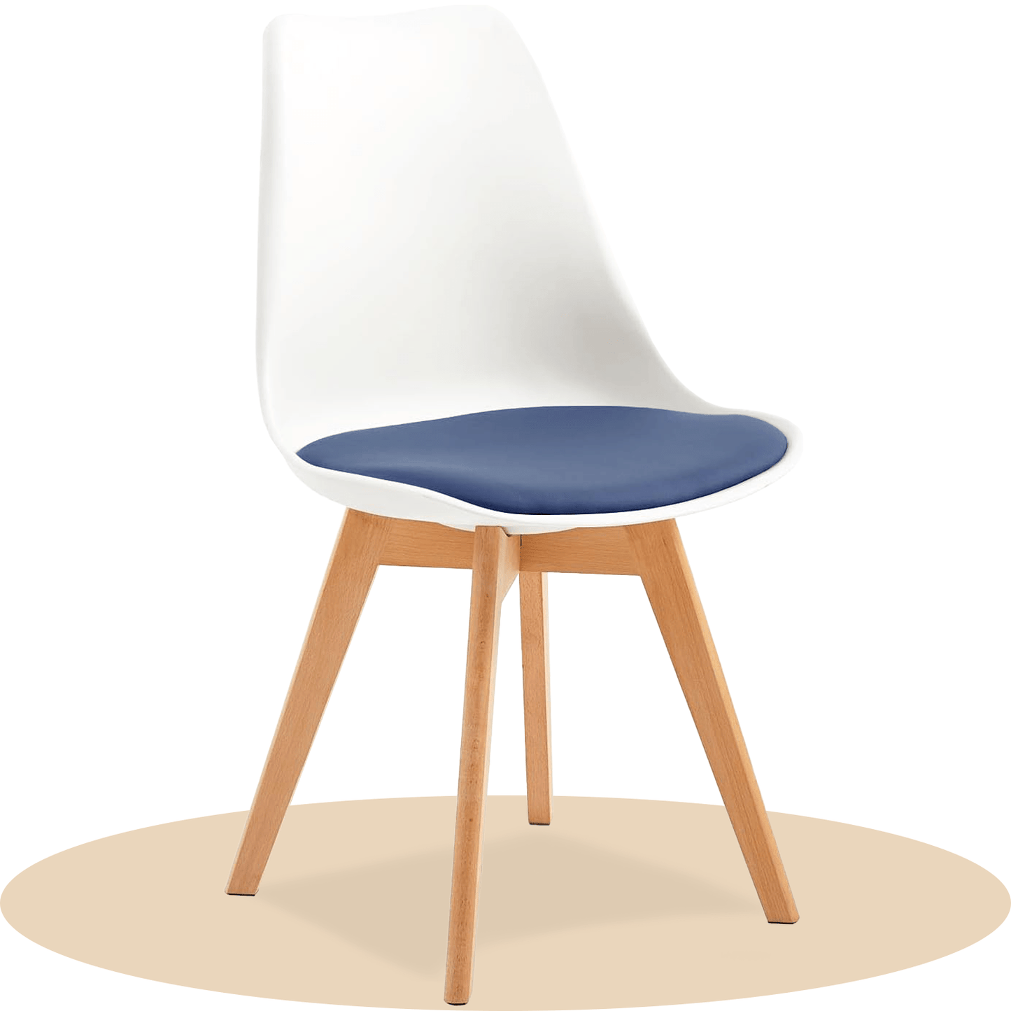 1/2/4/6 Unidad Sillas para Comedor, Sillas para Cocina con Asiento Blando, Tapizado y Patas Resistentes de Madera de Haya, Sillas Nórdicas