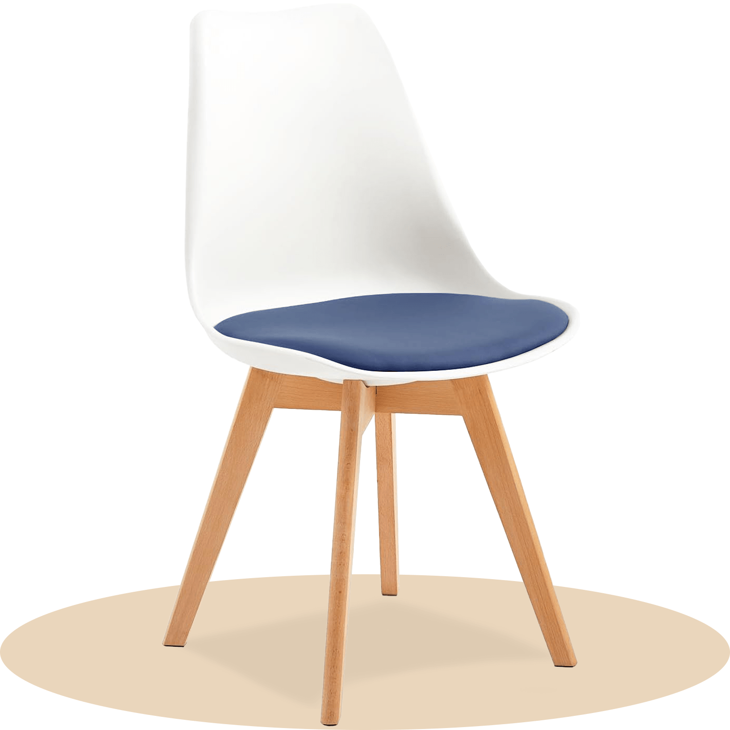 1/2/4/6 Unidad Sillas para Comedor, Sillas para Cocina con Asiento Blando, Tapizado y Patas Resistentes de Madera de Haya, Sillas Nórdicas