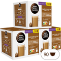 NESCAFÉ Dolce Gusto Café con Leche, 90 Cápsulas de Café, Intensidad 7, Para Cafeteras Dolce Gusto, 90 Cápsulas