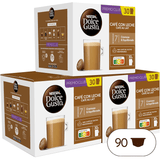 NESCAFÉ Dolce Gusto Café con Leche, 90 Cápsulas de Café, Intensidad 7, Para Cafeteras Dolce Gusto, 90 Cápsulas
