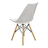 Sillas para Comedor, Sillas para Cocina con Asiento Blando, Tapizado y Patas Resistentes de Madera de Haya, Sillas Nórdicas Minimalistas, 49.5 x 44 x 79.5 cm