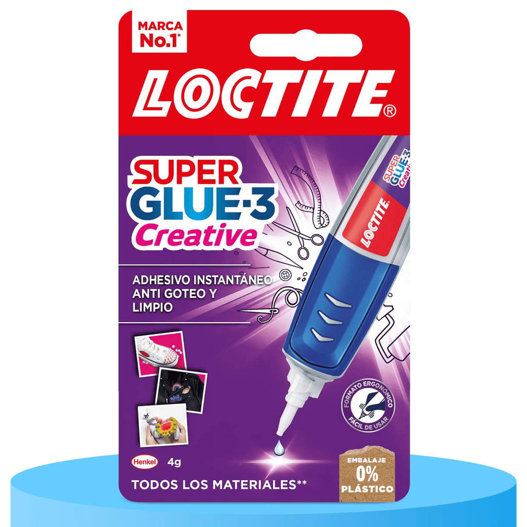 Loctite Super Glue-3 Creative Pen, Pegamento Transparente con Forma de Bolígrafo, Pegamento Instantáneo y Universal Antigoteo, Fácil de Usar y de Gran Precisión, 4g
