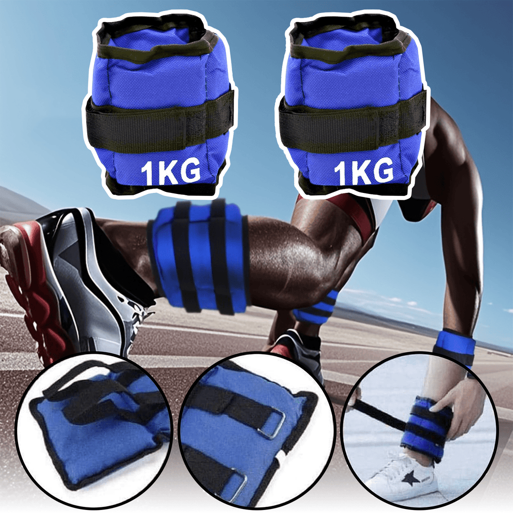 Pesas de Tobillo y Muñecas ideales para Correr, Footing, Movimiento Físico y Gimnasio, Incrementa la Intensidad de tus Ejercicios, Correas Ajustables y Cierre Fácil, Transpirables e Inodoros, Resistentes al Desgarro y Cómodos para la Piel