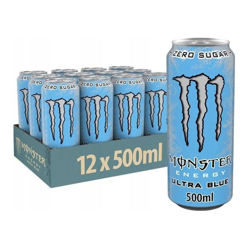 MONSTER ENERGY Bebida Energética, Refresco Energético, Pack 12/24 Latas de 500ml