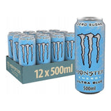 MONSTER ENERGY Bebida Energética, Refresco Energético, Pack 12/24 Latas de 500ml