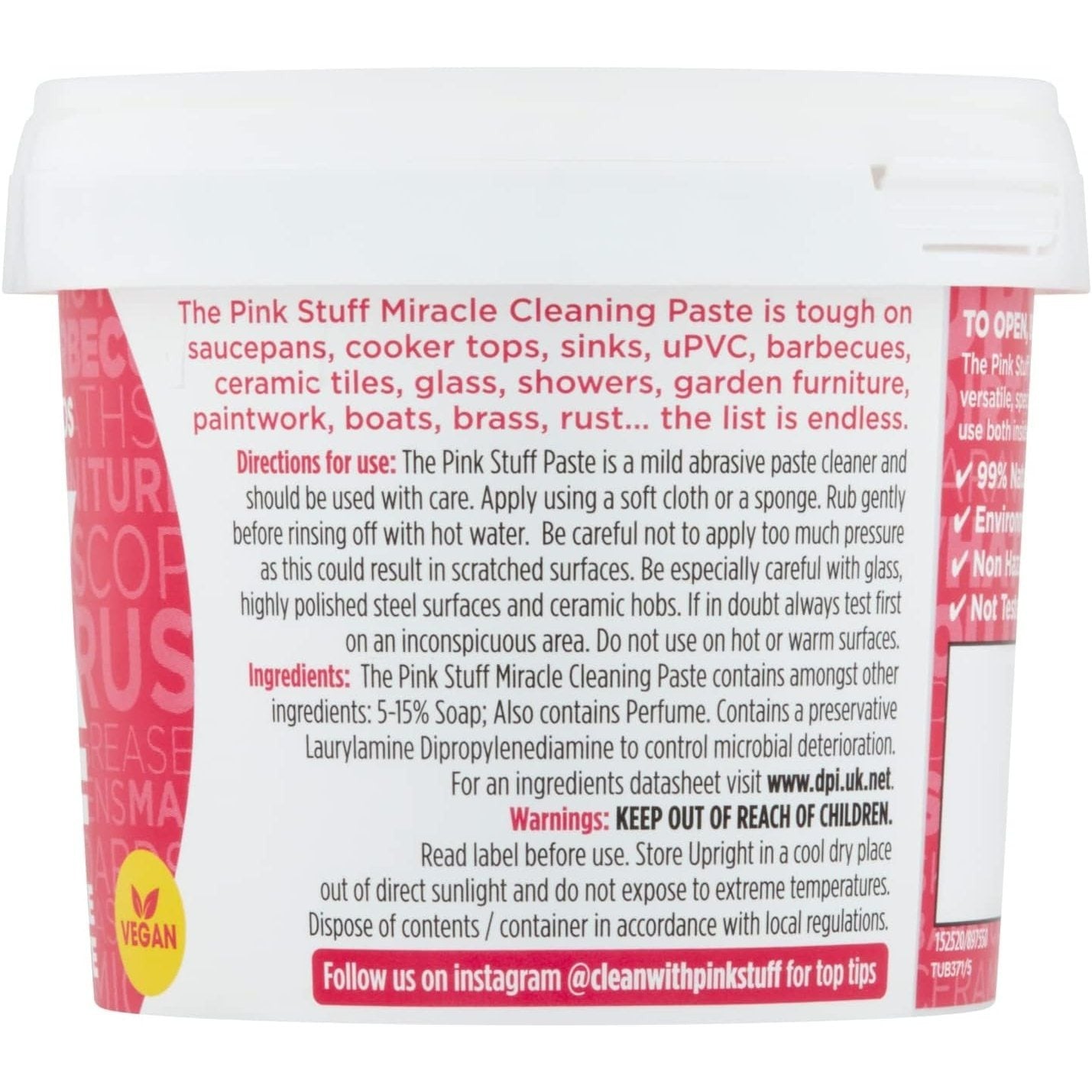 Stardrops The Pink Stuff 850g, Limpieza Hogar Pasta Limpiadora Multiusos ideal para Eliminar Manchas y Suciedad, Eficaz y Concentrado, Fácil Aplicación