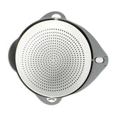 Cuenco Escurridor, Colador de Cocina, Colador Basculante con Asa de Agarre, Desmontable y Fácil de Limpiar, Botón de Bloqueo, Hecho de Plástico Resistente, 24 x 13 cm