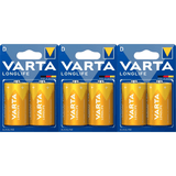 Pilas D Alcalinas de Alto Rendimiento, VARTA Longlife, Ultra Larga Duración, Energía Potente y Continua, Ideal para Linternas de Alto Consumo, Radios Portátiles, Juguetes Grandes, Equipos de Sonido y Dispositivos Industriales - VARTA
