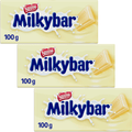 Nestlé Milkybar Chocolate Blanco, 3 Tabletas de Chocolate Blanco, Pack Ahorro de 3 Tabletas de 100g