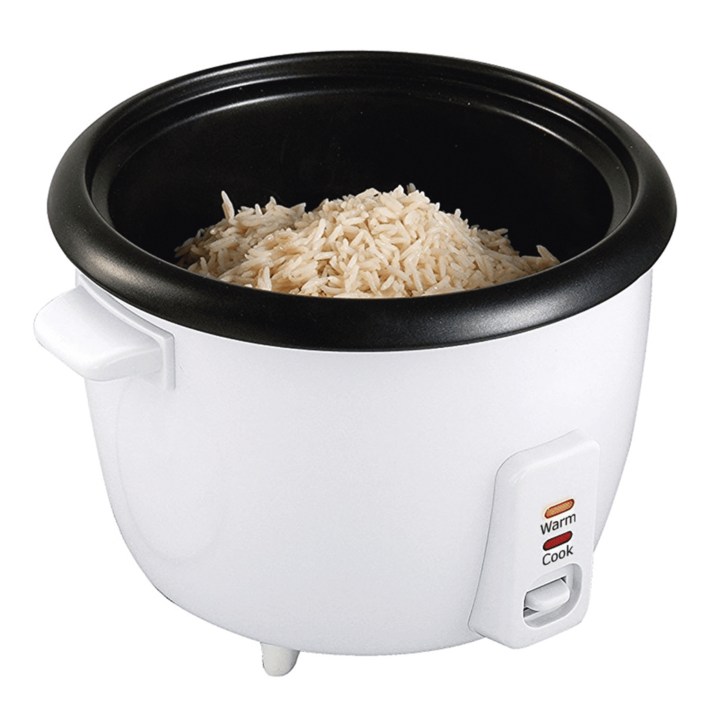 Hervidor de Arroz de Gran Capacidad, Arrocera con Función de Cocinar o Calentar, Contenedor Interno con Recubrimiento Antiadherente, Tapa de Vidrio Transparente, Indicador luminoso