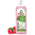 Frosch Lavavajillas Líquido Concentrado, Lavavajillas Detergente a Mano de Vinagre de Frambuesa, Extra Desengrasante y Eficaz, Botella de 750 ml