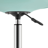 Silla Escritorio Ergonómica con Ruedas, Silla Oficina Giratoria con Altura Ajustable, Acolchada, Estilo Nórdico, Ideal para Estudio y Oficina