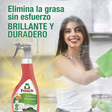 Frosch Quitagrasas Cocina con Extractos de Pomelo, Apto para Superficies de Cocina, Elimina la Grasa sin Esfuerzo, Pack de 8 Unidades x 500 ml, 4L en Total