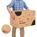 Pack 10 Cajas Carton para Mudanzas y Almacenaje Ultra Resistentes con Asas