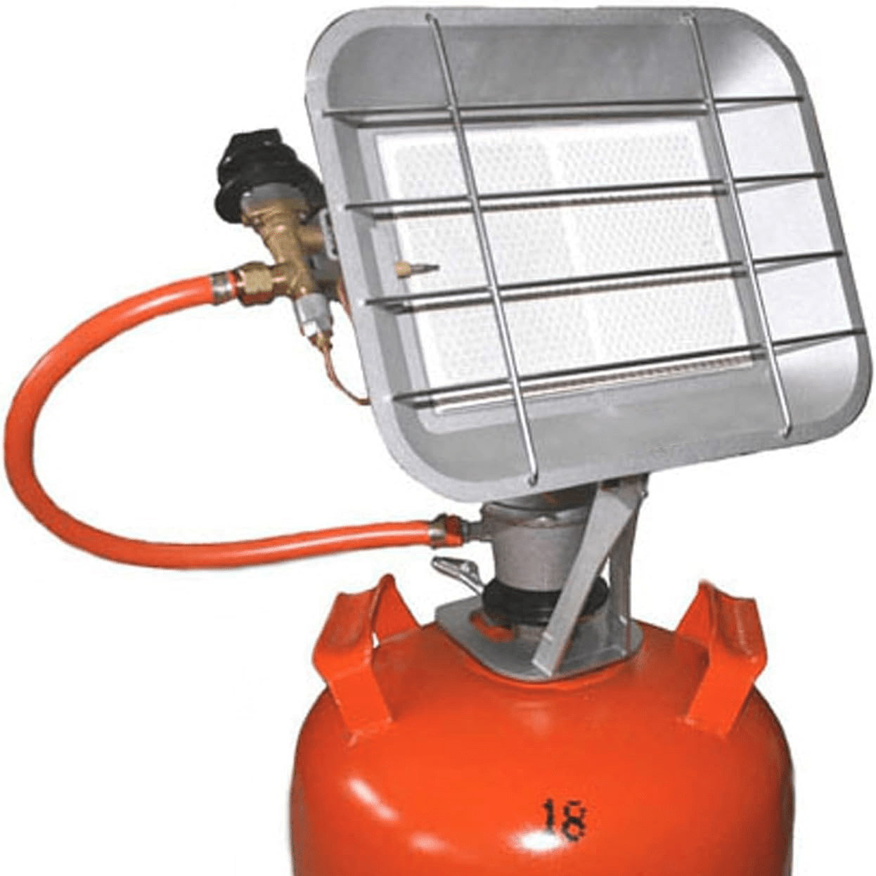 Estufa Pantalla Infrarroja de Gas, Funciona con Botella Doméstica de Butano, Potencia 2,7 Kw-5Kw, No Incluye Regulador ni Manguera