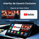 Adaptador CarPlay Inalámbrico compatible con CarPlay y Android Auto con Cable, Bluetooth 5.0, WiFi 5.8GHz, Procesador Quad-Core A53, Soporte Multimedia y Streaming, Diseño Compacto, Listo para Usar