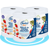 Rollo Papel Cocina Multiuso de 2 Capas, Rollo de Toallas de Papel, Resistente y Muy Absorbente, Hecho con Celulosa Pura, Hasta 280 Usos, 70 metros