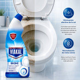 Viakal Gel Inodoro Antical para Limpiar y Eliminar Incrustaciones con Acción Brillante en Botella Dosificadora, 750 ml