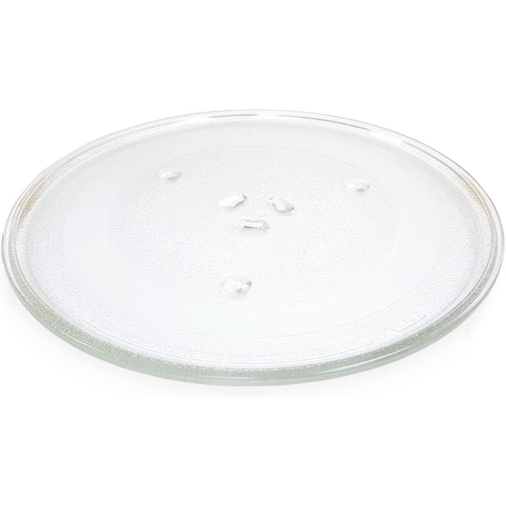 Plato Microondas Universal Giratorio, Plato Microondas con 3 Fijadores para evitar Movimientos no deseados, Cristal Resistente pensado para Resistir Altos Contrastes de Temperatura, Fácil Limpieza