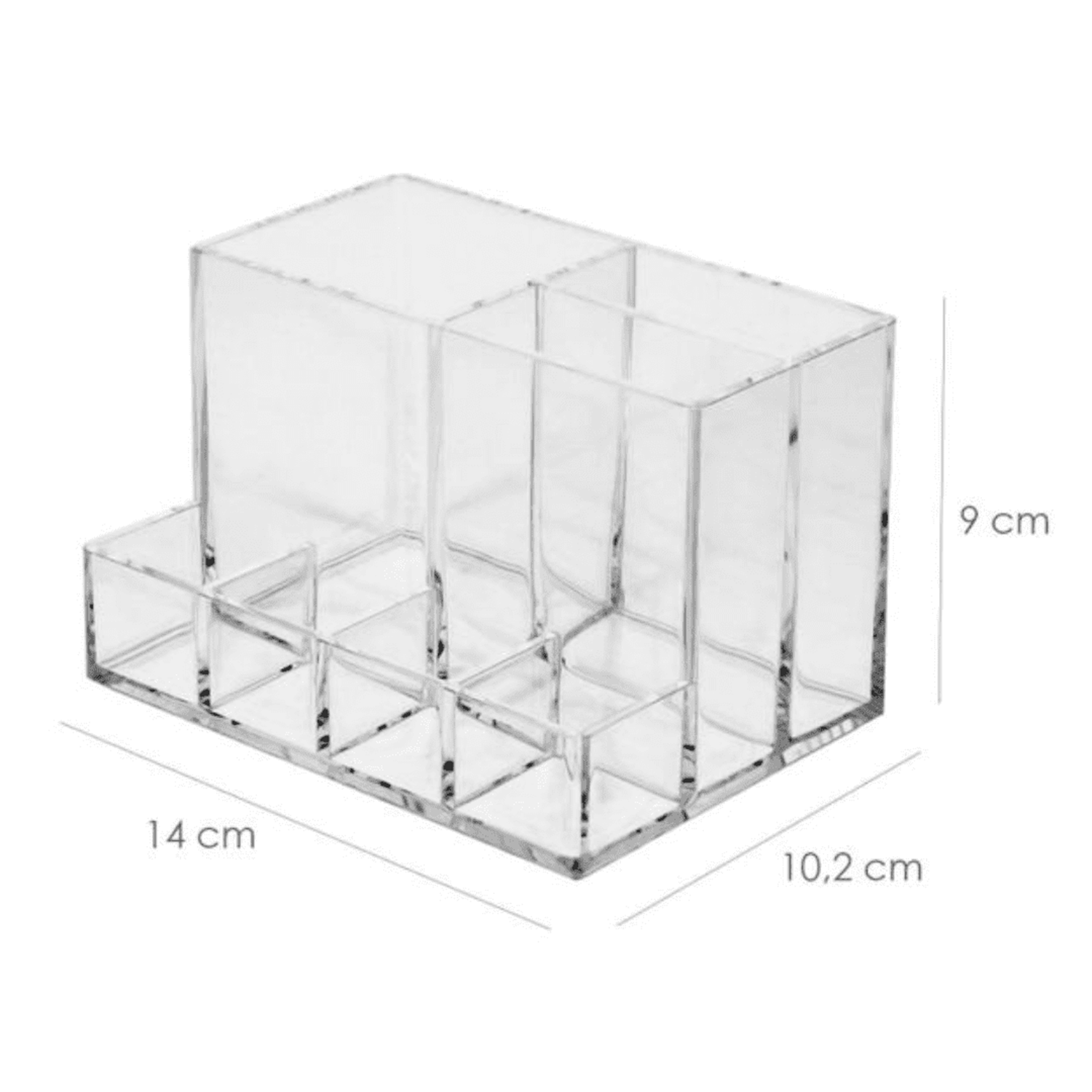 Organizador de Cosméticos, Organizador de Maquillaje con Múltiples Compartimentos, Ideal para Organizar tu Maquillaje y Cosméticos, Diseño Resistente y Compacto, Ideal para Cualquier Baño o Espacio de Cuidado Personal, Gran Capacidad de Almacenaje, 10