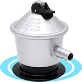 Regulador de Gas Butano con Válvula de Seguridad, con Certificación Europea y Española, 30mbar, 7x7x10 cm