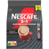 Nescafé 3 en 1, Café Instantáneo con Leche y Azúcar, Dulce y Cremoso, 90 Sobres de Café