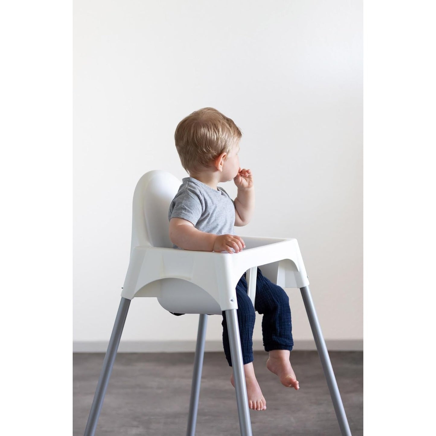 Trona Bebe Portátil, Fácil de Desmontar y Transportar, Segura, Estable y Resistente, Incluye Cinturón de Seguridad, Trona Bebé para Comer