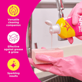 The Pink Stuff Limpieza Hogar Crema Limpiadora Multiusos ideal para Eliminar Manchas, Grasa y Suciedad, Eficaz y Concentrado, Fácil Aplicación, 2 Unidades de 500ml