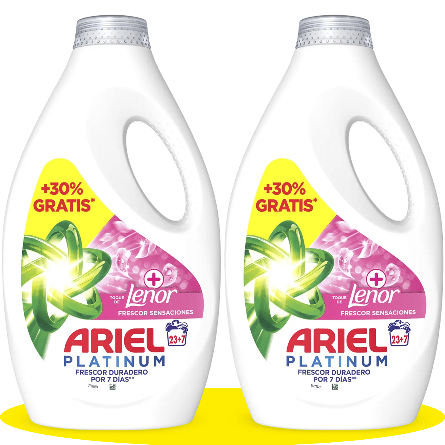 Ariel Detergente para Lavadora Liquido, 30 Lavados por Botella, Jabon Lenor Frescor Sensaciones, Limpieza Mejorada en Ciclos Mas Frios con la Exclusiva Tecnologia de Limpieza en Frio