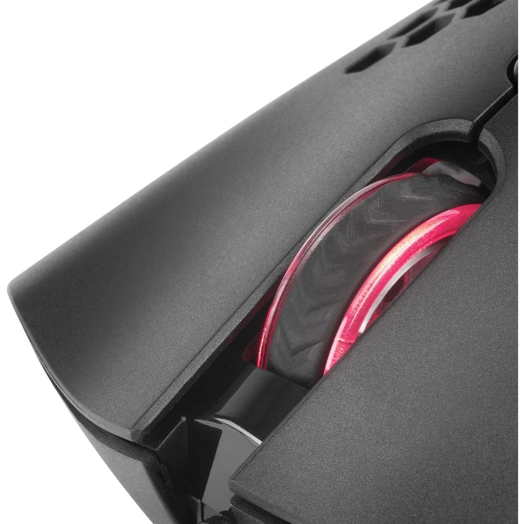 Mars Gaming MMEX, Ratón Gaming Premium 32000 dpi, Sensor PixArt 3389PRO, Switches Ópticos Ultra Rápidos, Diseño Hive Ultraligero 75g, RGB Chroma, 7 Botones, Software, Negro