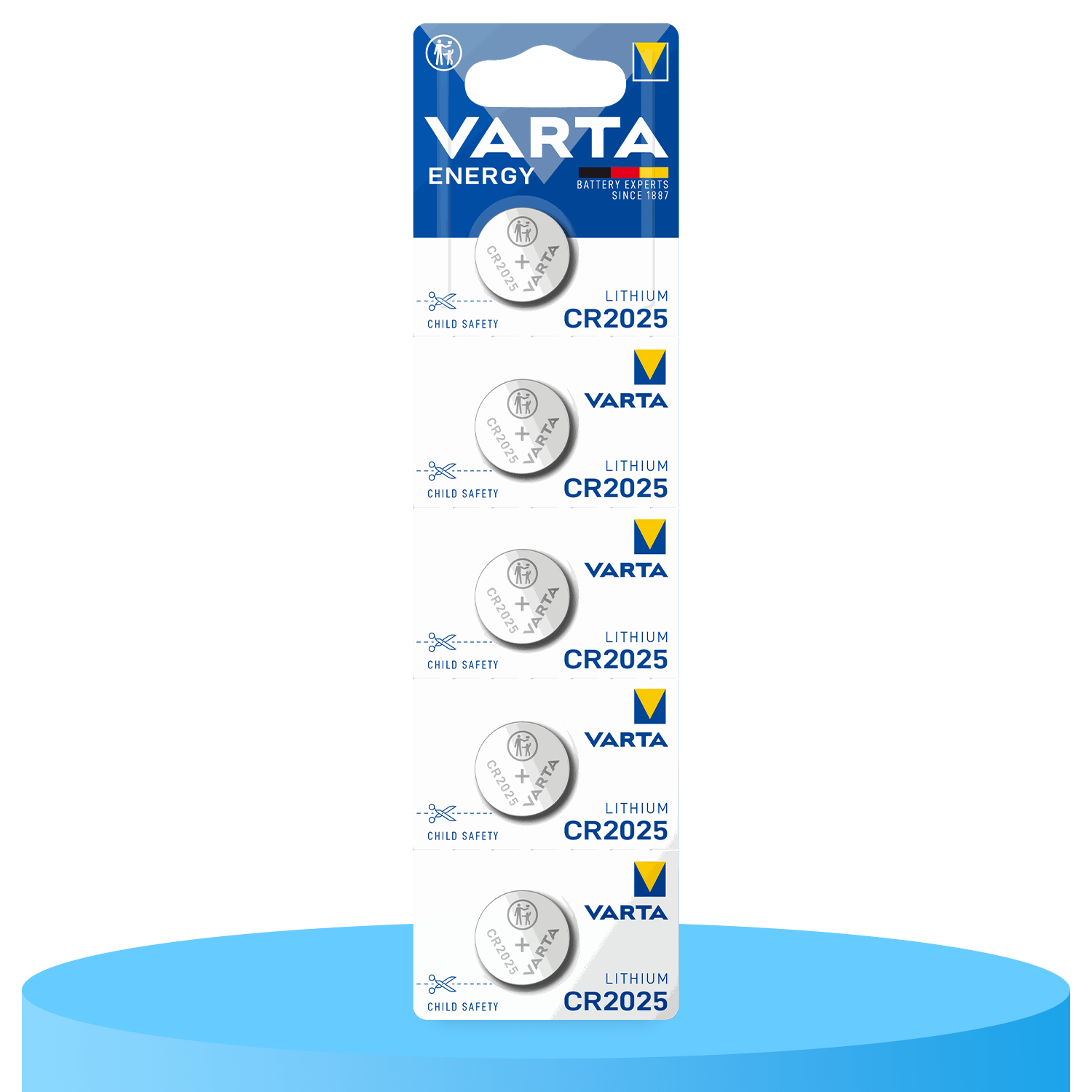 Pilas Boton CR2025 de Litio de Alto Rendimiento, Larga Duración, Ideal para Relojes, Controles Remotos, Calculadoras, Básculas, Audífonos, Juguetes y Otros Dispositivos Pequeños - VARTA