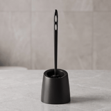 Escobillero de Baño WC, Escobillero Negro de Limpieza para Inodoro con Base, Elimina Suciedad y Manchas Fácilmente en Segundos, Plástico Duradero y Resistente al Desgaste Diario, Mango Cómodo y Seguro, Estilo Moderno