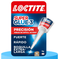 Loctite Super Glue-3 Precisión, Pegamento Transparente de Máxima Precisión, Pegamento Instantáneo Triple Resistente, Adhesivo Universal con Goteo Fácil de Regular, 5g
