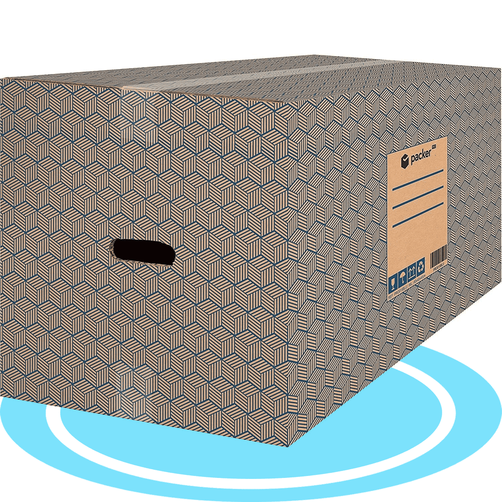 Caja Cartón para Mudanzas y Almacenaje Ultra Resistentes con Asas