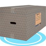 Caja Cartón para Mudanzas y Almacenaje Ultra Resistentes con Asas