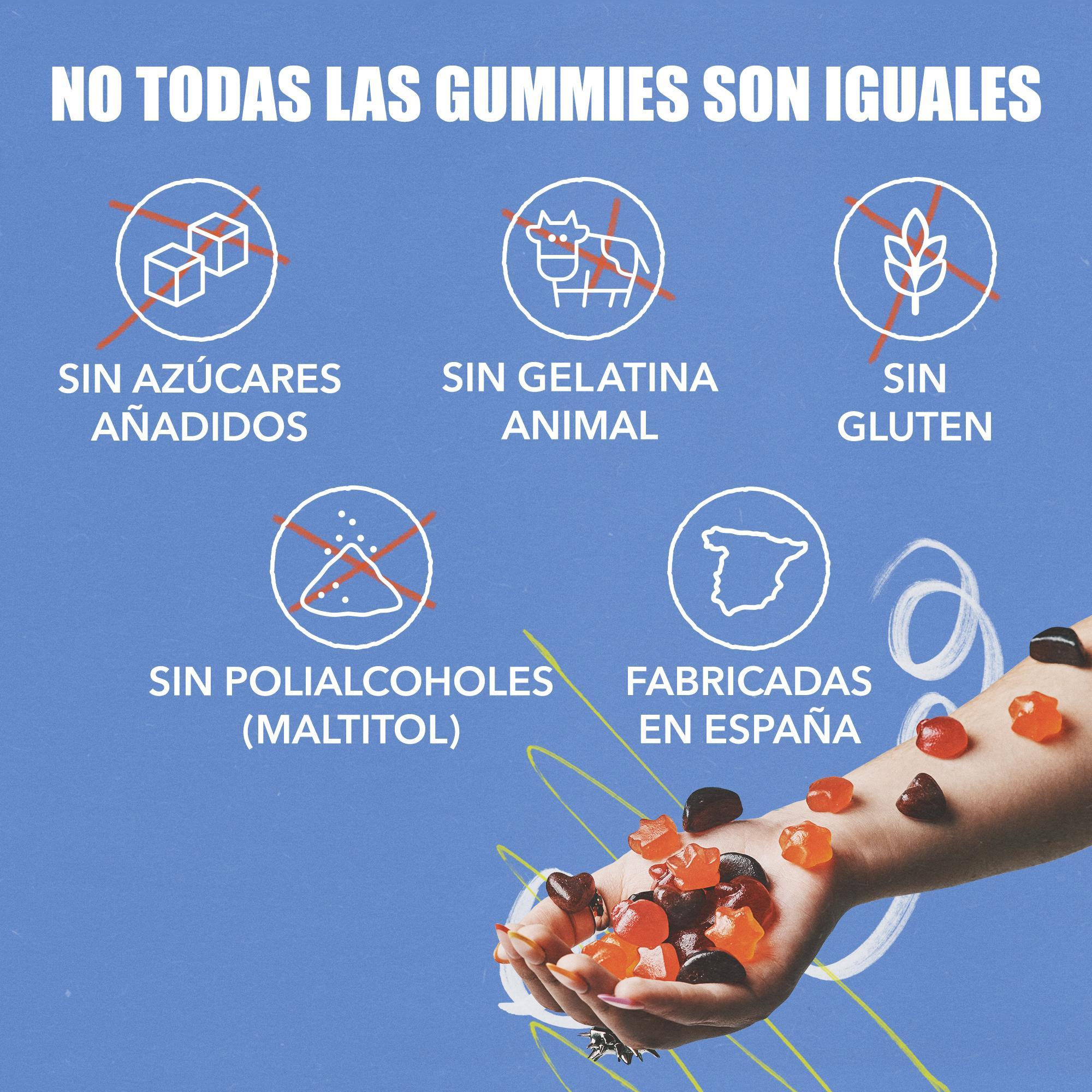 Gominolas de Energía Multivitamínicas con Ginseng y Coenzima Q10, Sabor Mandarina, 60 Gummies - Joy+ Supplements
