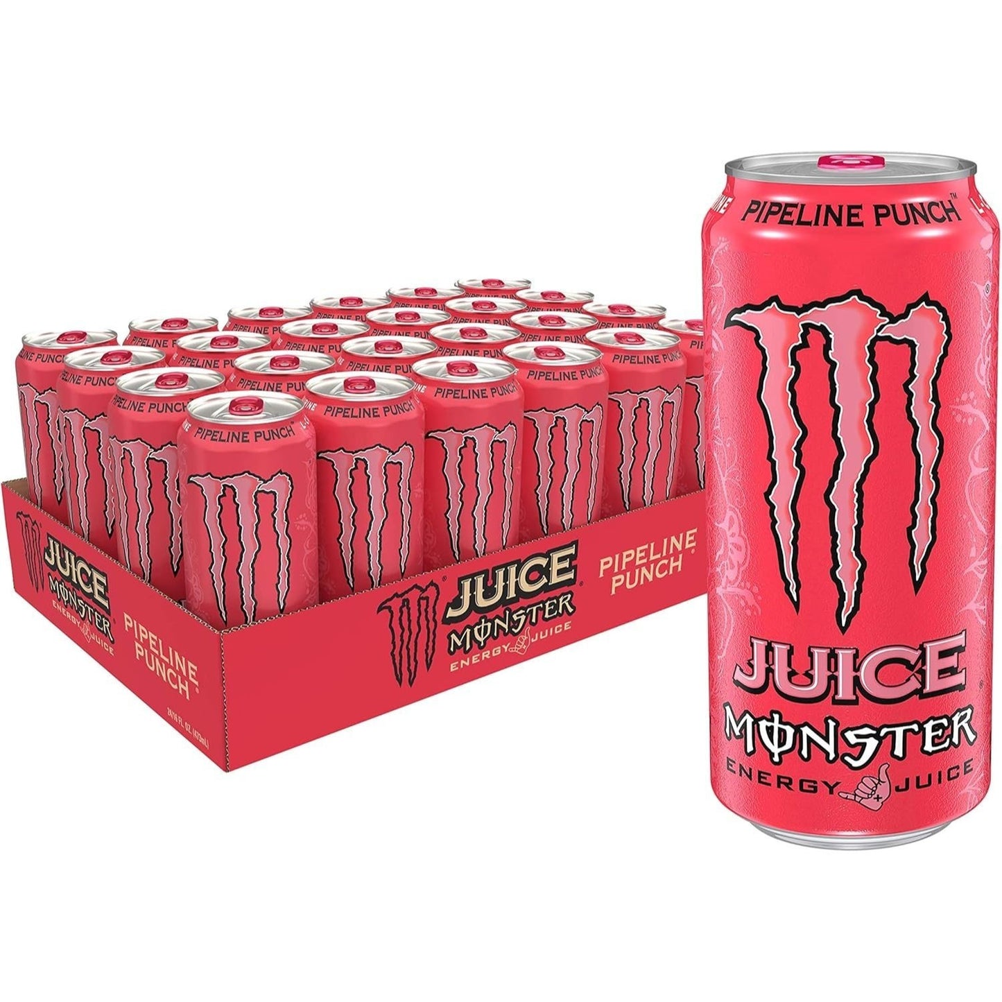 MONSTER ENERGY Bebida Energética, Refresco Energético, Pack 12/24 Latas de 500ml