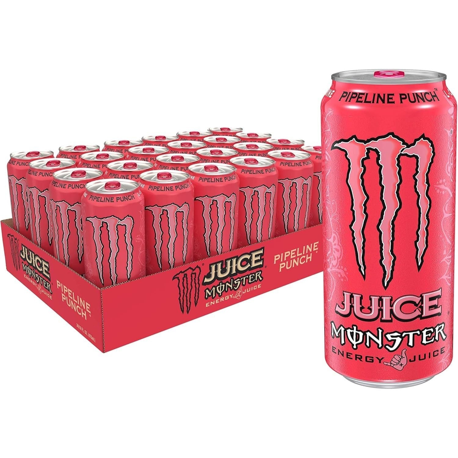 MONSTER ENERGY Bebida Energética, Refresco Energético, Pack 12/24 Latas de 500ml