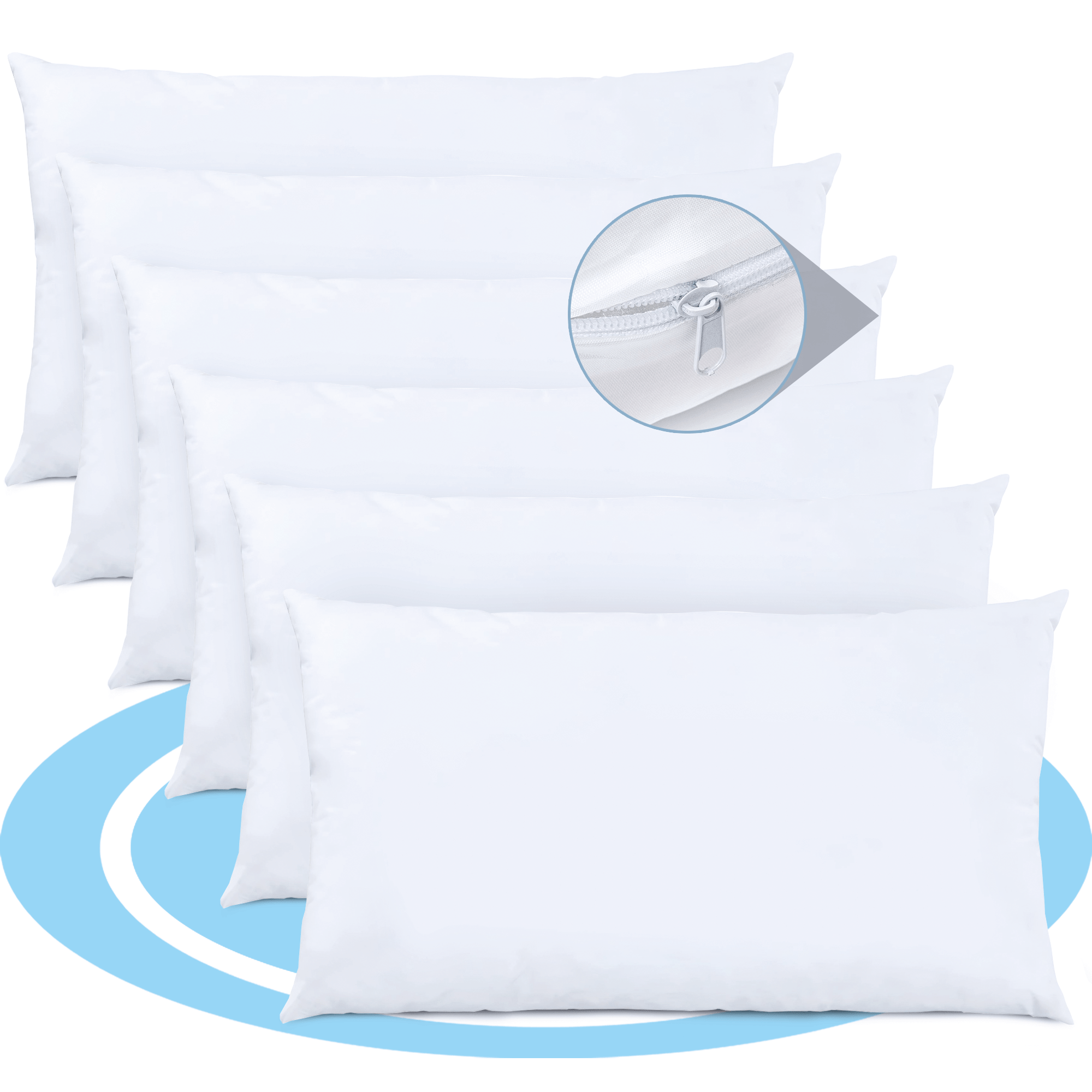 Relleno Cojín de Fibra Hueca Siliconada de Alta Recuperación, Indeformable, Suave, Mullido, Cojín para Sofá o Cama para Casa