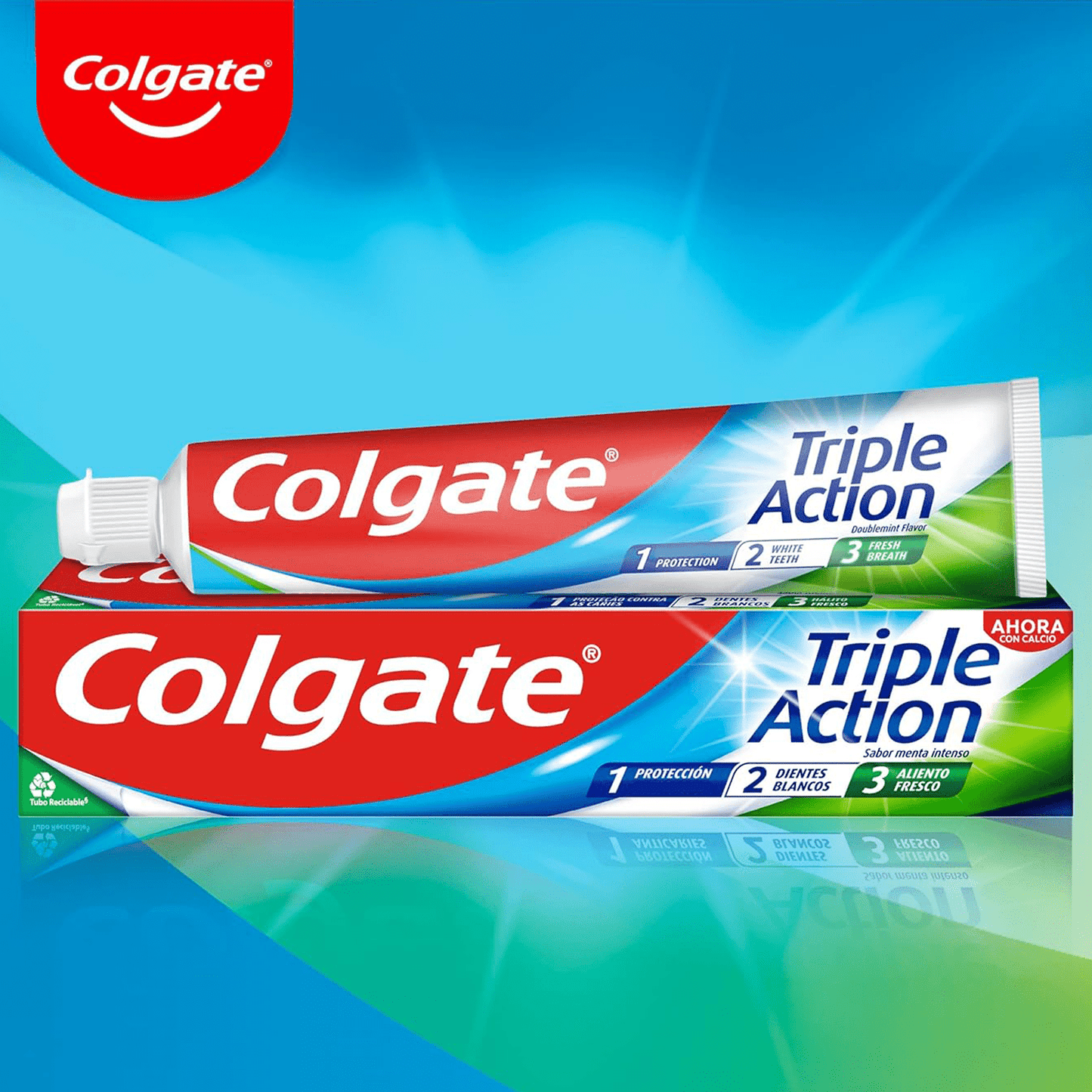 Colgate Triple Acción, Pasta de Dientes, 75ml por Tubo