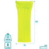 Colchoneta Hinchable Piscina de 183 x 76 cm, Con 2 Cámaras de Aire para Mayor Seguridad, Ideal para estar Tumbado, Soporta Hasta 100Kg, Incluye Kit de Parches para Reparar Pequeños Poros o Pinchazos