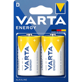 Pilas D Alcalinas de Alto Rendimiento, VARTA Energy, Larga Duración, Energía Potente y Continua, Ideal para Linternas de Alto Consumo, Radios Portátiles, Juguetes Grandes, Equipos de Sonido y Dispositivos Industriales - VARTA