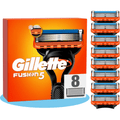 Gillette 8 Cuchillas de Afeitar Hombre, 8 Cuchillas de Recambio Gilette Fusion 5, Hojas Afiladas Aptas para Piel Normal
