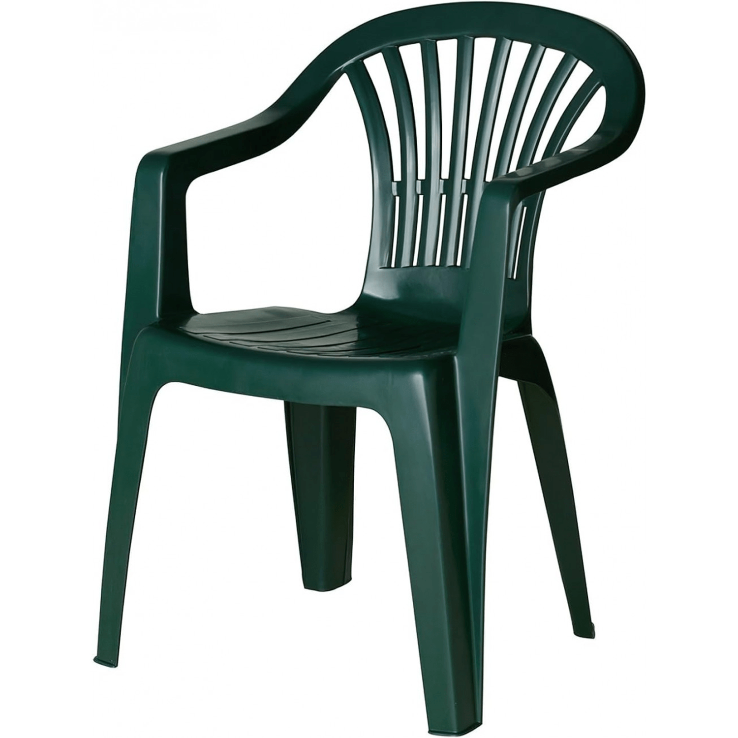 Silla Jardín Exterior de Plástico Resistente, Ideal para Jardín, Patio, Playa o Camping, Apilables, 55 x 53 x 82 cm