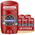 Old Spice Night Panther Pack 6 Desodorante en Barra Para Hombres, Fresco 24 Horas, Ideal para Uso Diario, Perfume Duradero, Sin Aluminio, Fragancia Excepcional a Chocolate Negro y Vainilla, Protección Contra El Mal Olor, 50ml por Barra