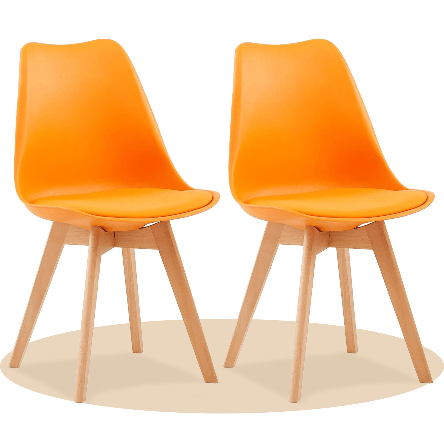 1/2/4/6 Unidad Sillas para Comedor, Sillas para Cocina con Asiento Blando, Tapizado y Patas Resistentes de Madera de Haya, Sillas Nórdicas